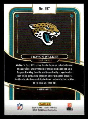 2024 Panini Select #197 Travon Walker Jacksonville Jaguars - Football Card Single