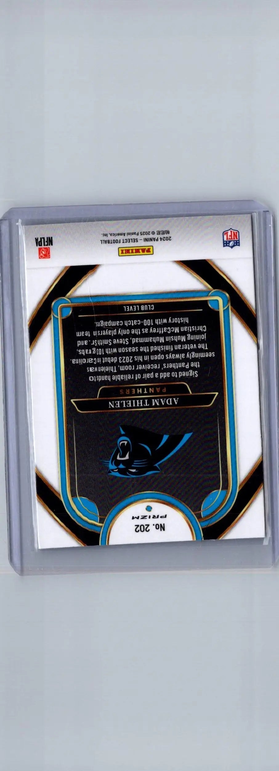 2024 Panini Select #202 Adam Thielen Red & Blue Prizm Shock - Football Card Single