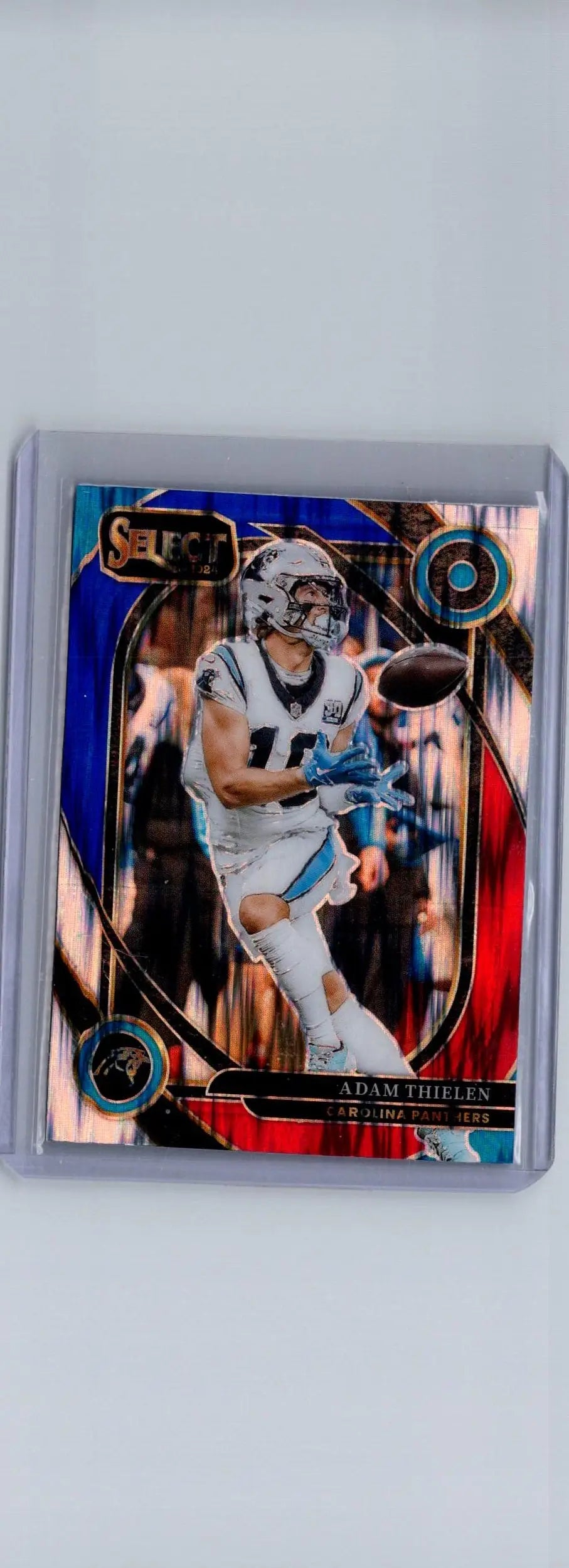 2024 Panini Select #202 Adam Thielen Red & Blue Prizm Shock - Football Card Single