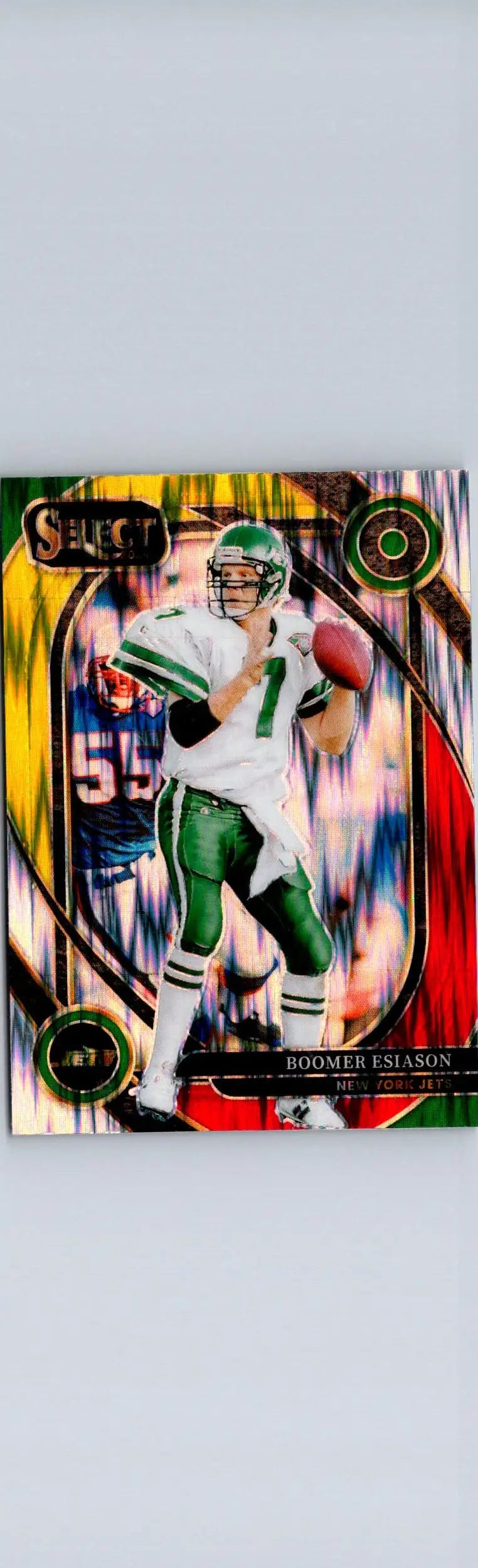 2024 Panini Select #209 Boomer Esiason Red & Yellow Prizm Shock - Football Card Single