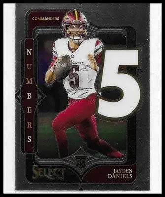 2024 Panini Select #23 Jayden Daniels RC Select Numbers Insert Commanders NM