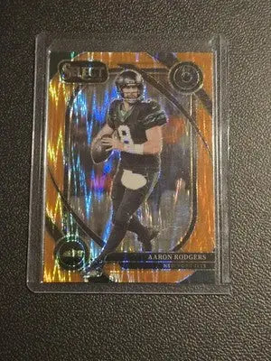2024 Panini Select #231 Aaron Rodgers Orange Prizm Shock #/399 - Football Card Single