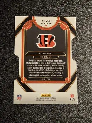 2024 Panini Select #265 Vonn Bell Silver Prizm Die Cut - Football Card Single