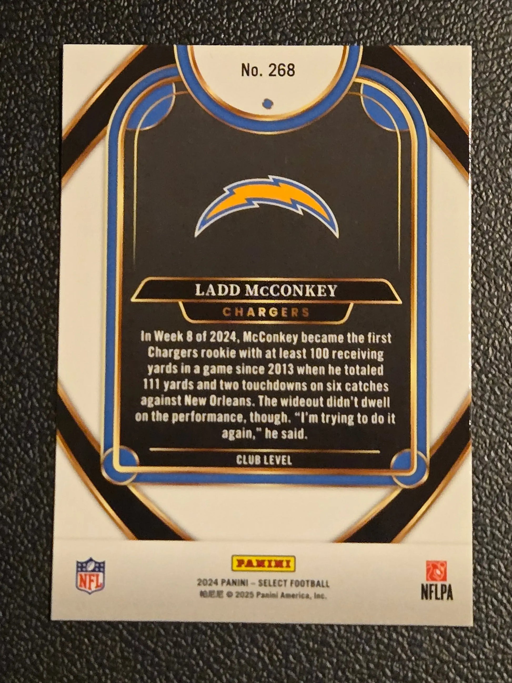 2024 Panini Select #268 Ladd McConkey - Football Card Single