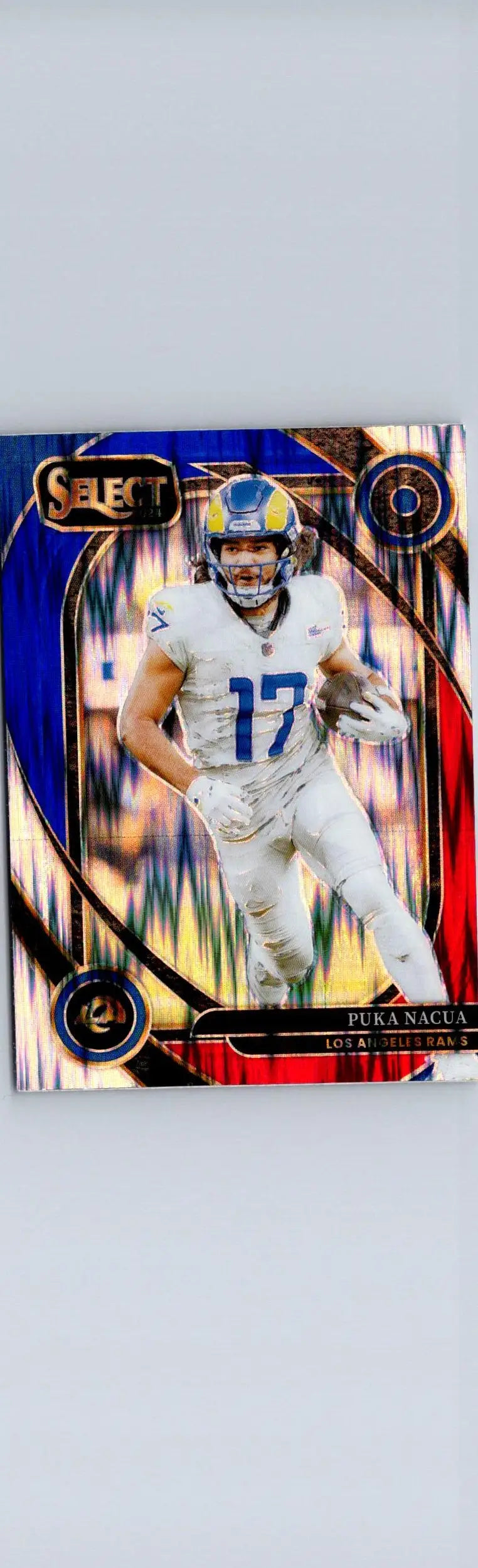 2024 Panini Select #287 Puka Nacua Red & Yellow Prizm Shock - Football Card Single