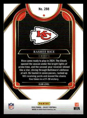 2024 Panini Select #288 Rashee Rice - Football Card Single