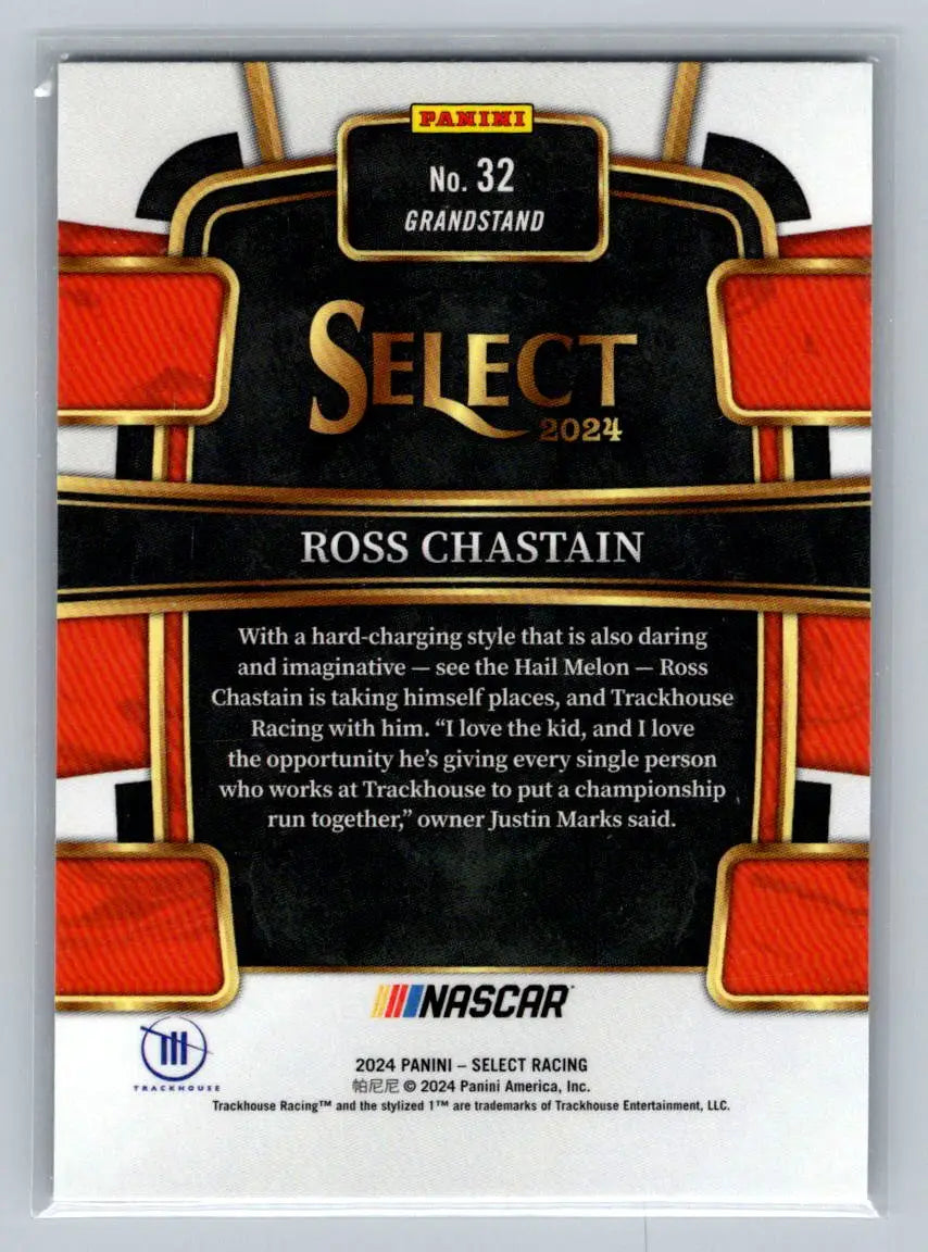 2024 Panini Select #32 Ross Chastain Trackhouse Racing - Racing Card Single