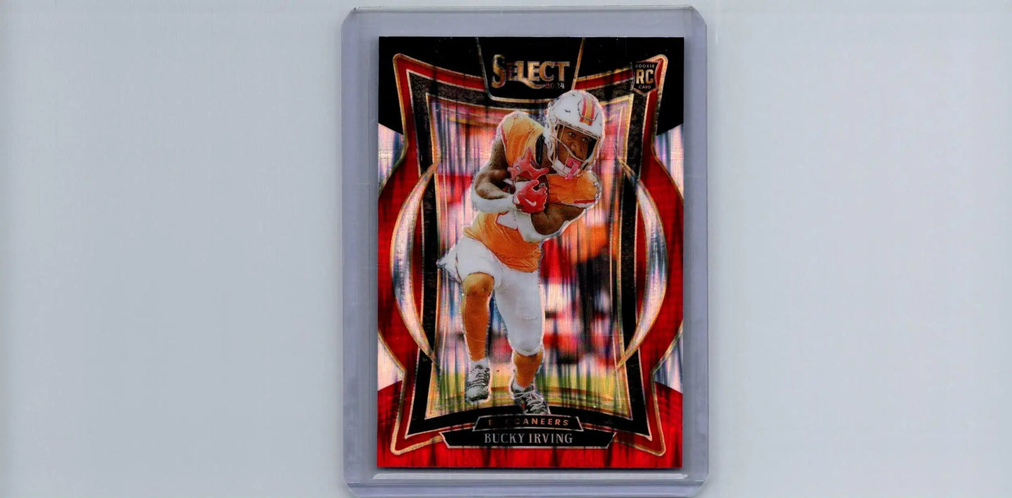 2024 Panini Select #4 Bucky Irving Black & Red Prizm Shock - Football Card Single