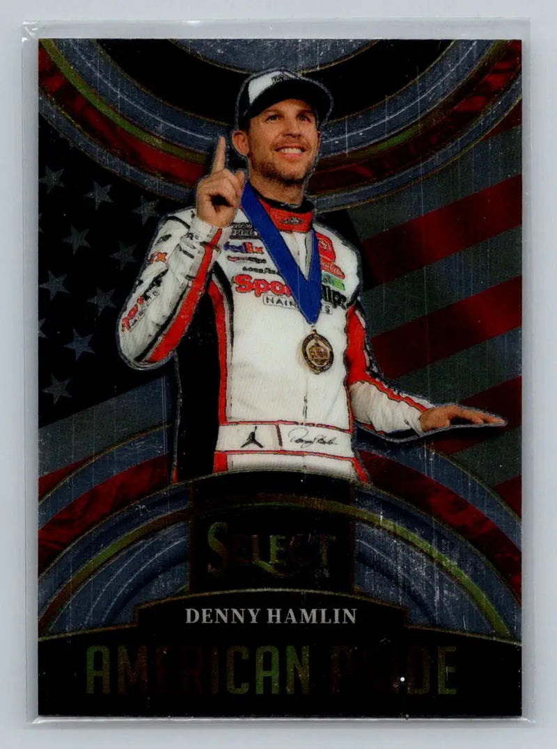 2024 Panini Select #4 Denny Hamlin American Pride Joe Gibbs Racing - Racing Card Single