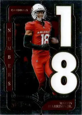 2024 Panini Select #4 Marvin Harrison Jr. Select Numbers