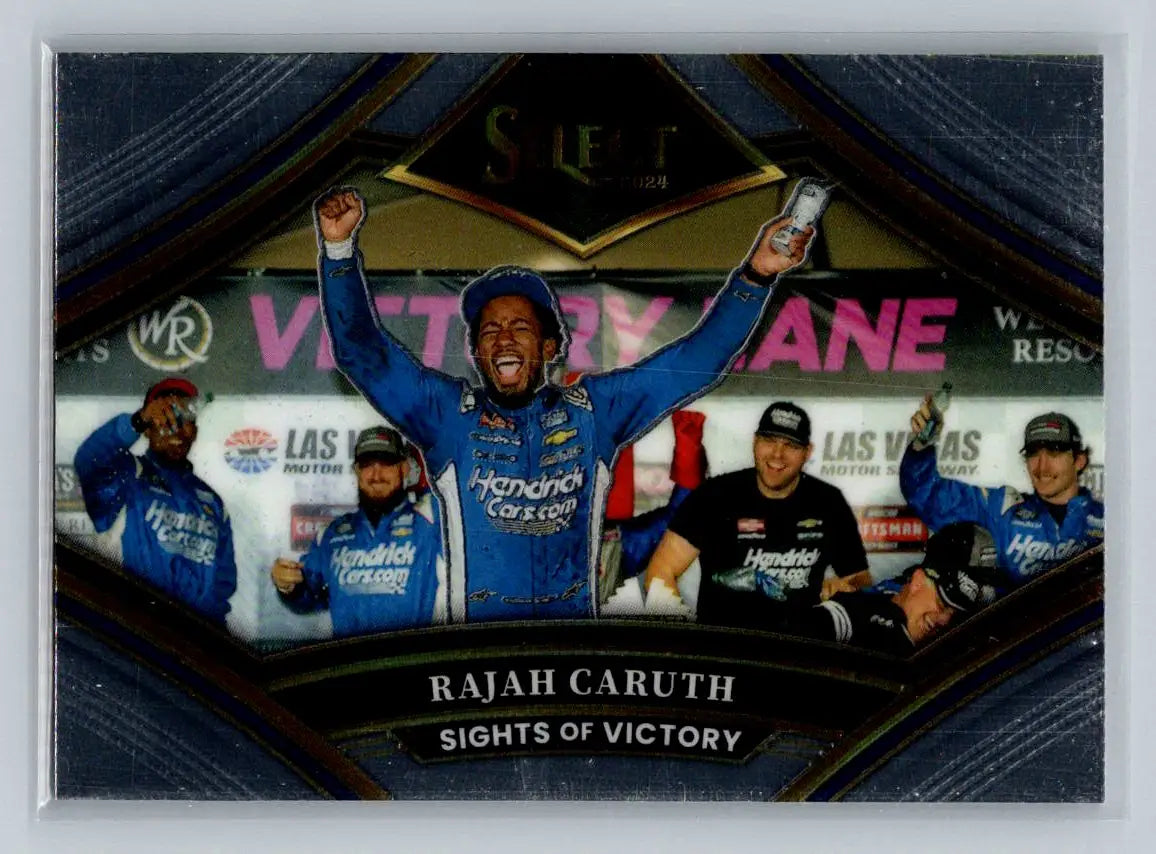 2024 Panini Select #4 Rajah Caruth Sights Of Victory Hendrick Motorsports - Racing Card Single