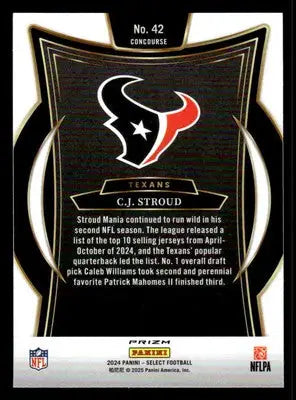 2024 Panini Select #42 C.J. Stroud Silver Prizm - Football Card Single