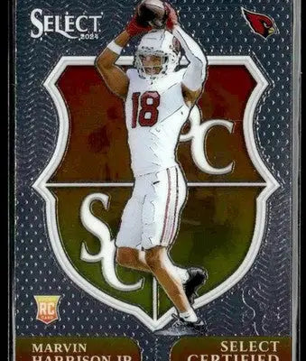 2024 Panini Select #5 Marvin Harrison Jr. Select Certified Rookies - Football Card Single