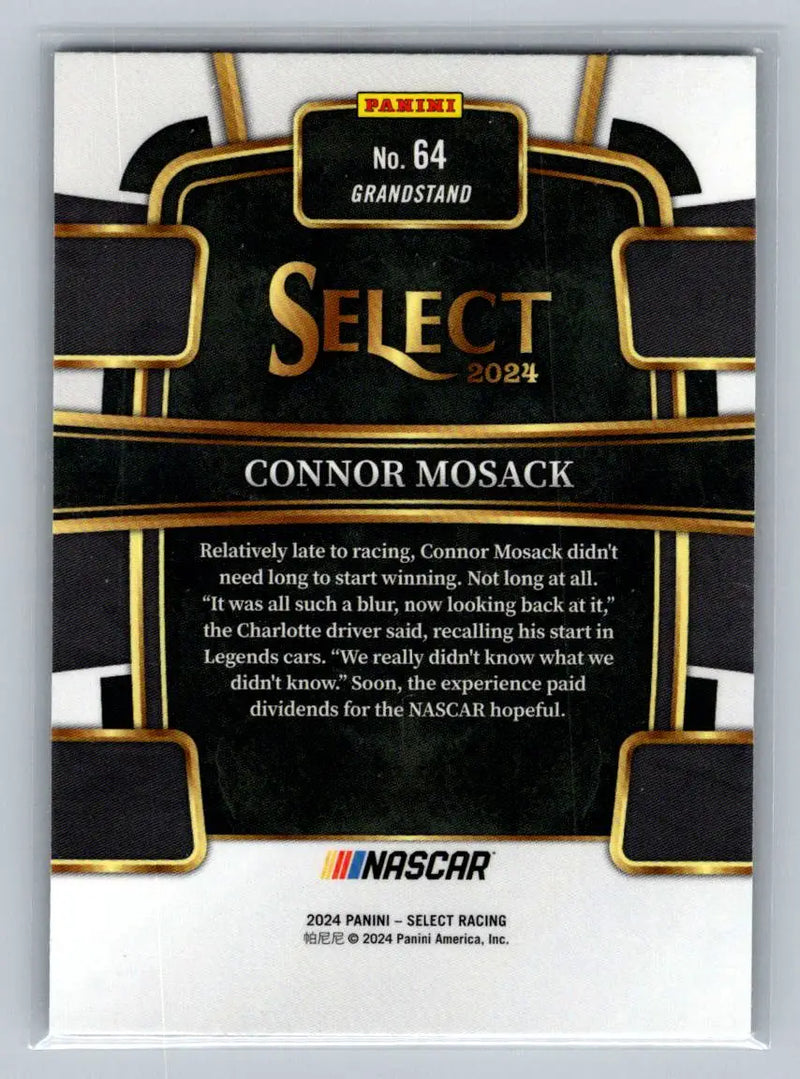 2024 Panini Select #64 Connor Mosack Niece Motorsports - Racing Card Single
