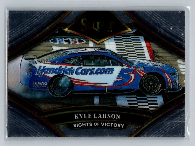 2024 Panini Select #7 Kyle Larson Sights Of Victory Hendrick Motorsports - Racing Card Single