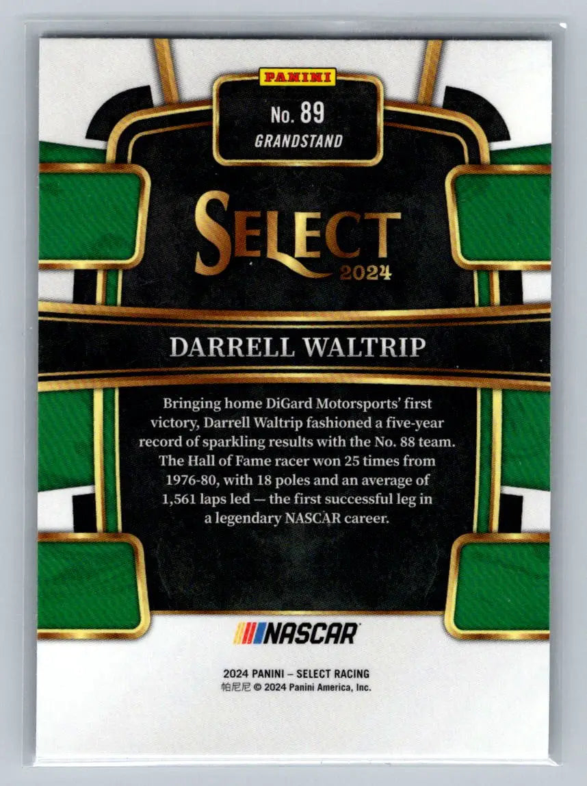 2024 Panini Select #89 Darrell Waltrip DiGard Motorsports - Racing Card Single