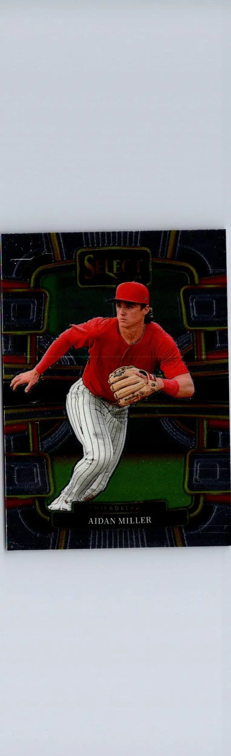 Baseball trading card of Aidan Miller from Panini Select 2024 product