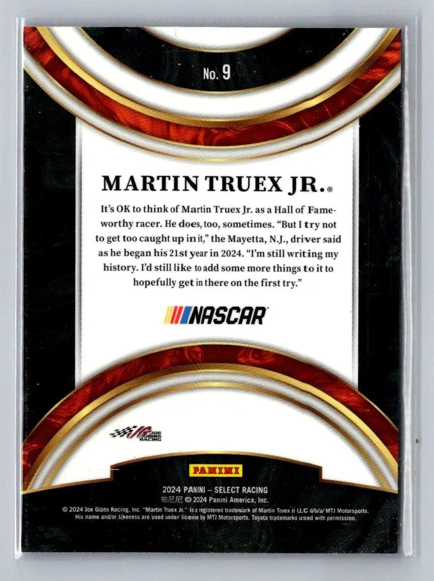2024 Panini Select #9 Martin Truex Jr. American Pride Joe Gibbs Racing - Racing Card Single
