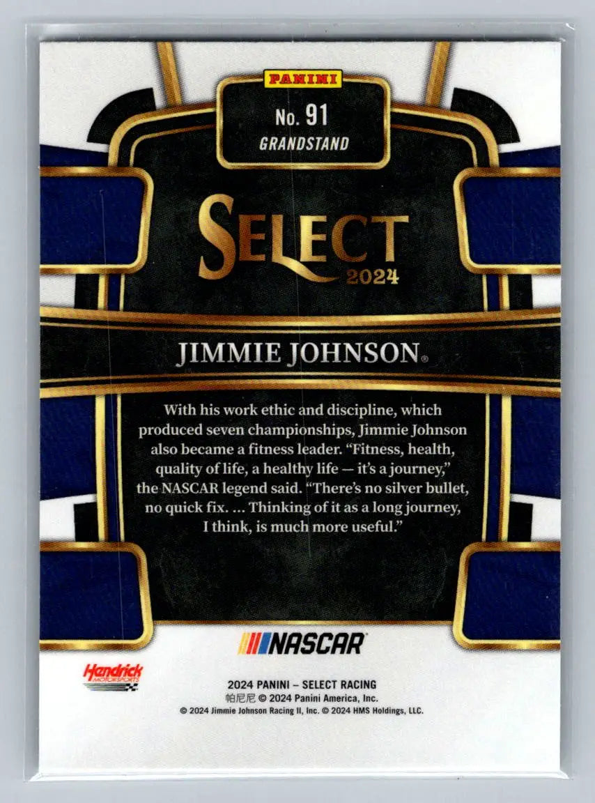 2024 Panini Select #91 Jimmie Johnson Hendrick Motorsports - Racing Card Single