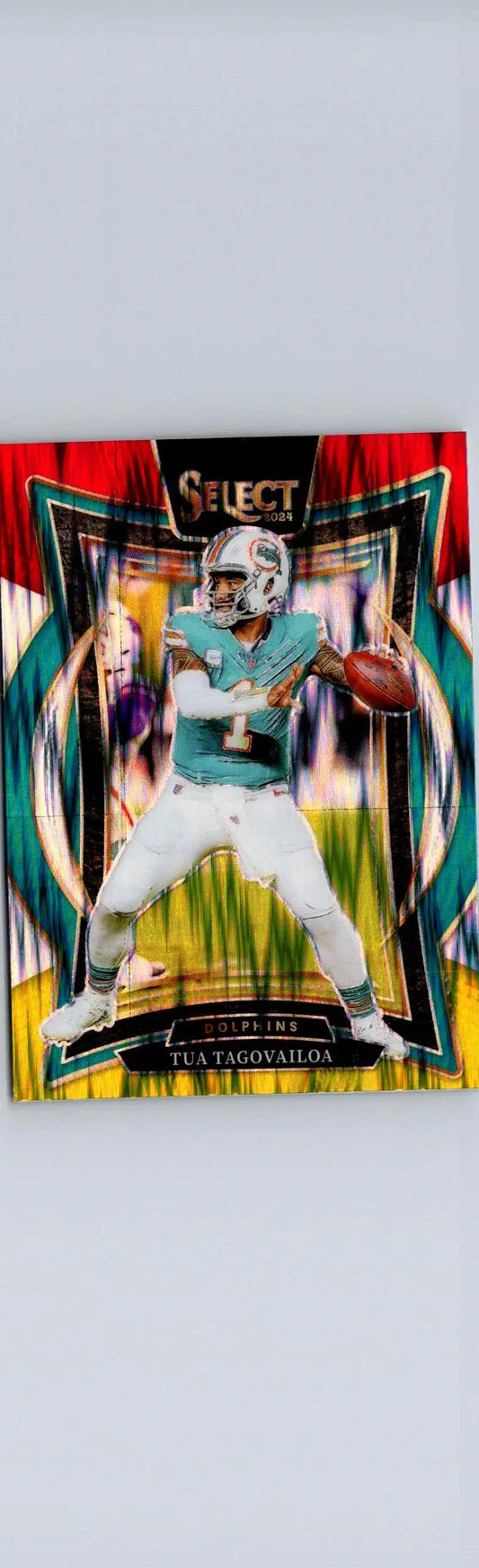 2024 Panini Select #99 Tua Tagovailoa Black & Red Prizm Shock - Football Card Single