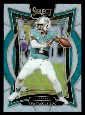 2024 Panini Select #99 Tua Tagovailoa Silver Prizm Miami Dolphins - Football Card Single