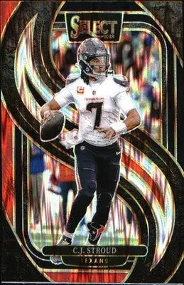 2024 Panini Select Black & Gold Prizm Shock #128 C.J. Stroud - Football Card Single