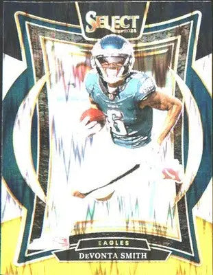 2024 Panini Select Black & Gold Prizm Shock #51 DeVonta Smith