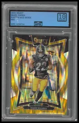 2024 Panini Select Black & Gold Prizm Shock #85 Najee Harris MPE GM/MT 10 - Football Card Single