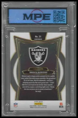 2024 Panini Select Black & Red Prizm Shock #31 Brock Bowers Rookie MPE 9.5 - Football Card Single