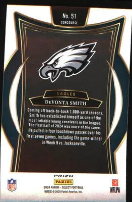 2024 Panini Select Black & Red Prizm Shock #51 DeVonta Smith