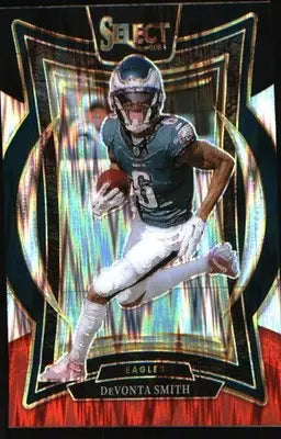 2024 Panini Select Black & Red Prizm Shock #51 DeVonta Smith - Football Card Single