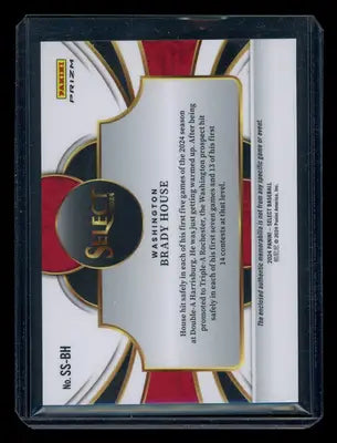 2024 Panini Select Brady House #SS-BH Clothing Patch Baseball - Baseball Card Single
