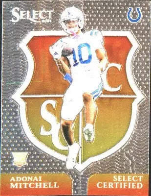 2024 Panini Select Select Certified Rookies #18 Adonai Mitchell - Football Card Single