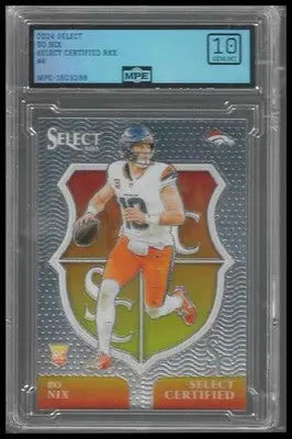 2024 Panini Select Select Certified Rookies #4 Bo Nix - Football Card Single