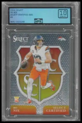 2024 Panini Select Select Certified Rookies #4 Bo Nix - Football Card Single
