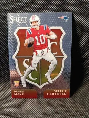 2024 Panini Select - Select Certified Rookies Drake Maye #3 (RC) Patriots. NRMT+ - Football Card Single