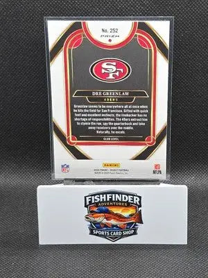 2024 Panini Select - Club Level Dre Greenlaw #252 Black & Green Shock Prizm - Football Card Single