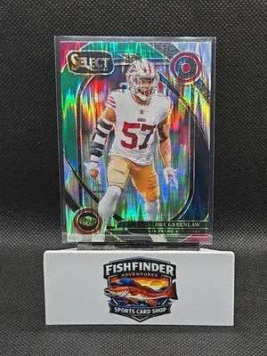 2024 Panini Select - Club Level Dre Greenlaw #252 Black & Green Shock Prizm - Football Card Single