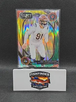 2024 Panini Select - Club Level Trey Hendrickson #298 Green & Yellow Shock Prizm - Football Card Single