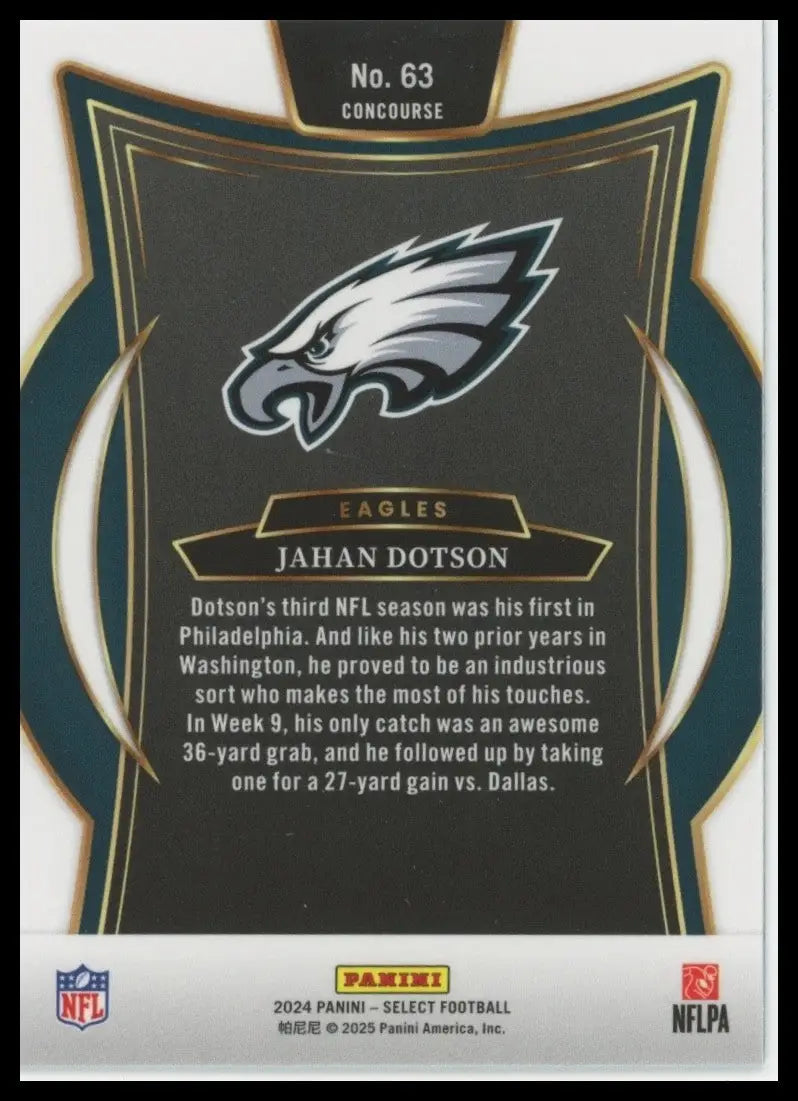 2024 Panini Select - Concourse Jahan Dotson #63 - Football Card Single