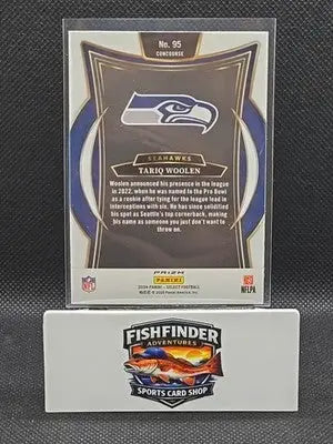 2024 Panini Select - Concourse Tariq Woolen #95 Black & Green Shock Prizm - Football Card Single