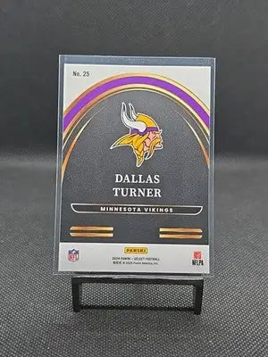 2024 Panini Select - Dallas Turner Select Future #25 (RC) Minnesota Vikings - Football Card Single