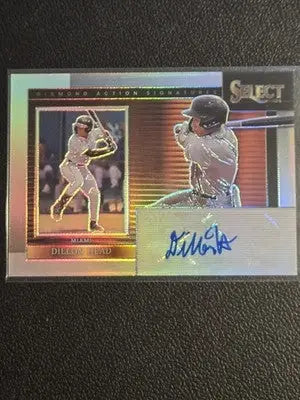 2024 Panini Select #DAS-DH Dillon Head Diamond Action Signatures Flash Prizms - Baseball Card Single
