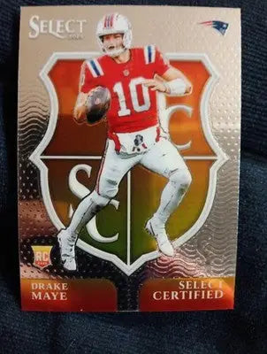 2024 Panini Select - Drake Maye #3 Select Certified (RC). Patriots. NRMT+ - Football Card Single