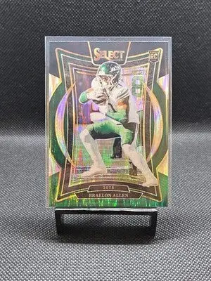 2024 Panini Select - Green And Black Prizm Shock #10 Braelon Allen RC - Football Card Single
