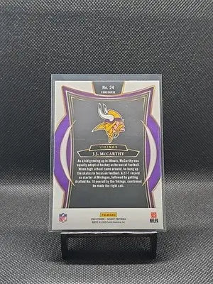 2024 Panini Select J.J. McCarthy #24 Base Set - Concourse Level - Football Card Single