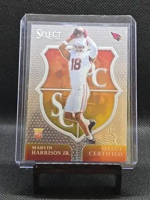 2024 Panini Select Marvin Harrison Jr Select Certified #5 (RC) Cardinals - Football Card Single