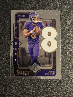 2024 Panini Select - Select Numbers #11 Lamar Jackson - Football Card Single