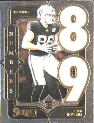 2024 Panini Select Select Numbers #12 Brock Bowers