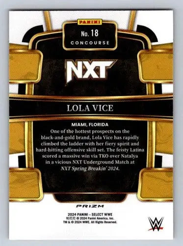 2024 Panini Select Orange Flash Prizms #18 Lola Vice NM-MT Concourse ID:77061 - Other